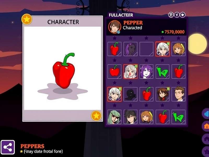 Pepper Supreme Star character selection screen